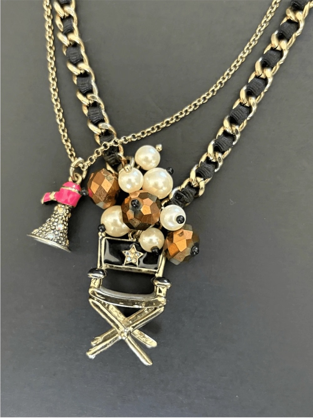 Betsy Johnson Film Nior Necklace
